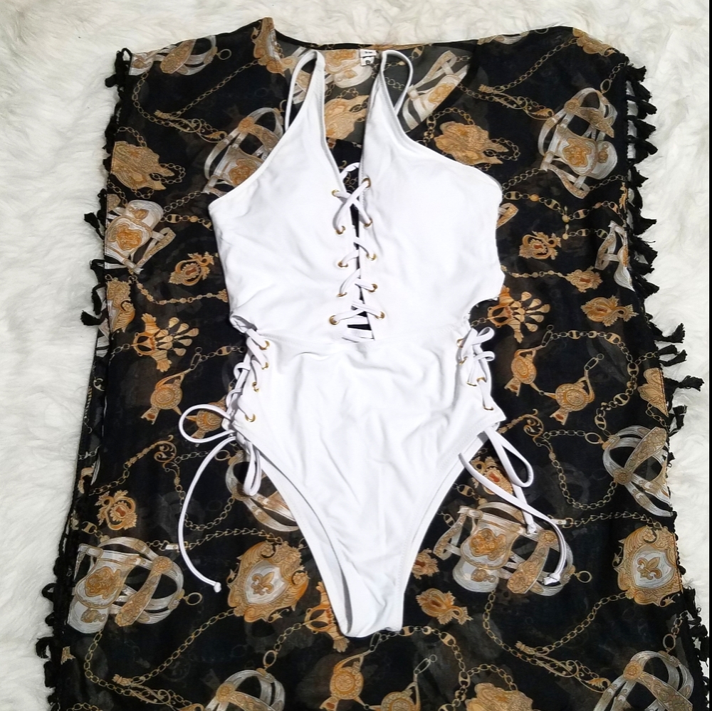 White Bathing Suit